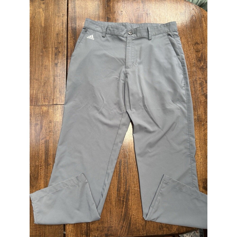 adidas Climalite Golf Pants Men’s 32x30 Gray Performance Stretch Casual Trousers